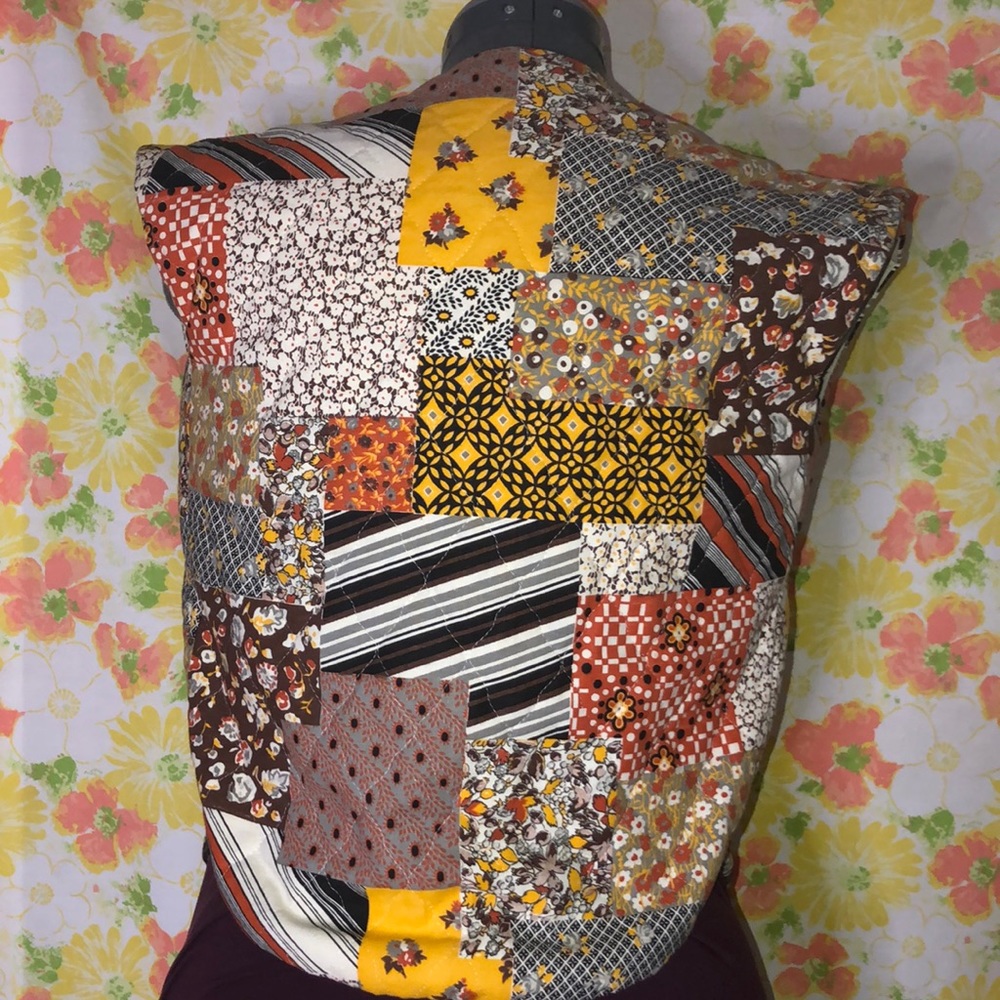 Retro looking quilted vest